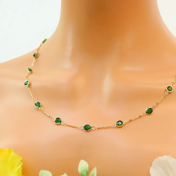 Minimalist Necklace, Sleek & Modern Design, Women’s Fashion, YC110455-N - Picture 4 of 10